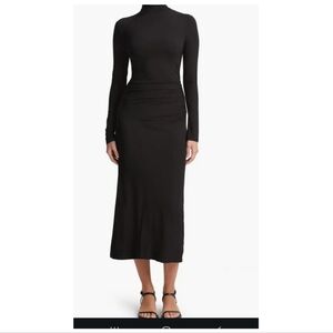 Vince Classic Black Long Sleeve Dress.